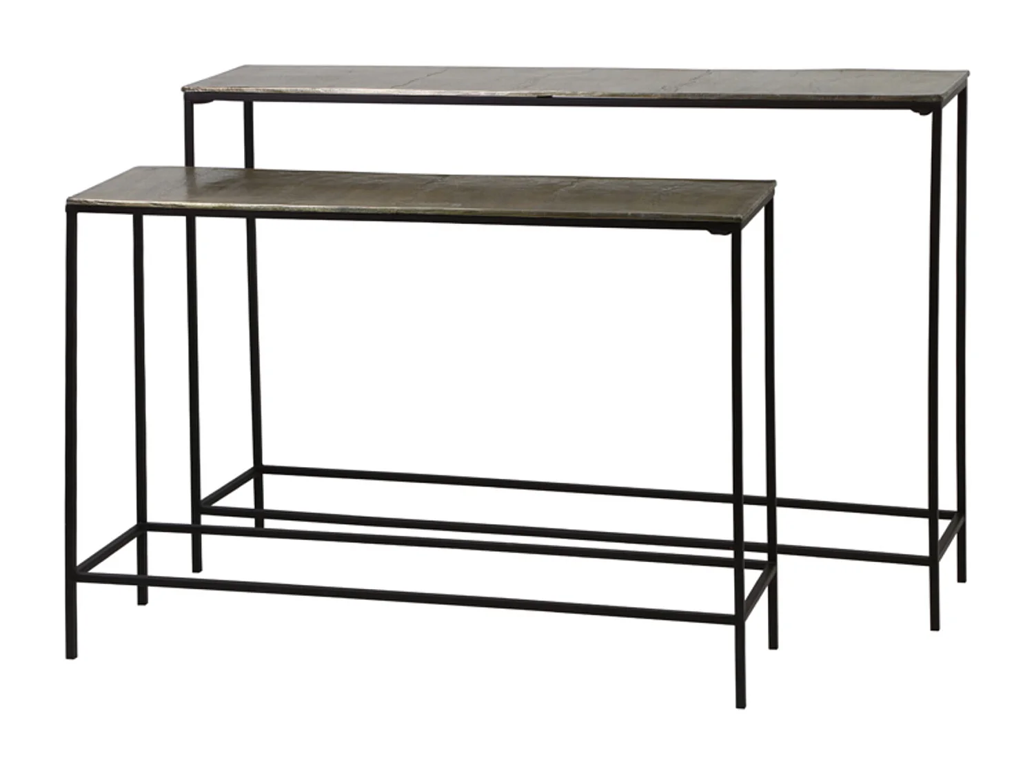 Côté HARTSVILLE - 119x25x80,5cm - Bronze - Lot de 2