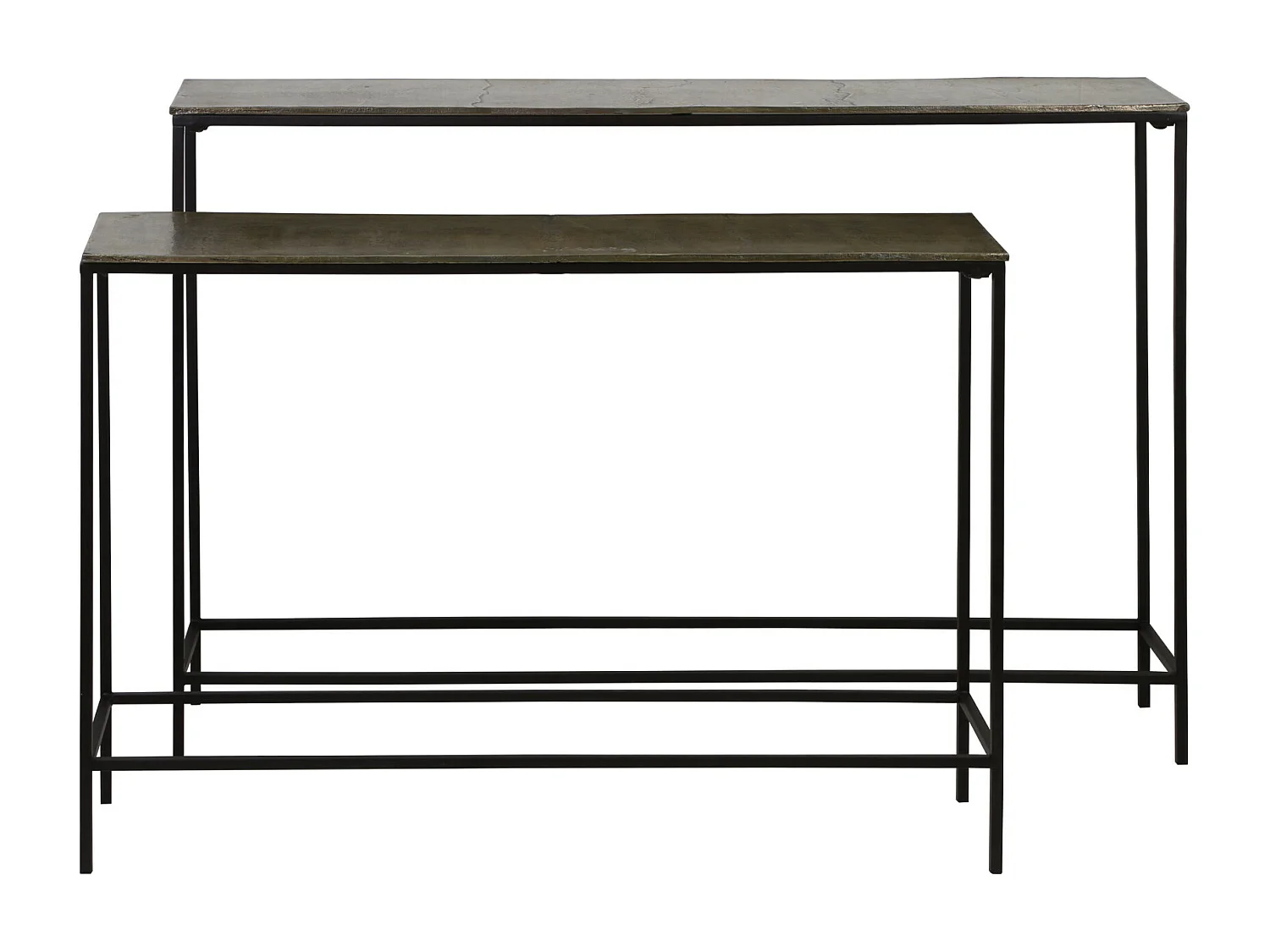 Côté HARTSVILLE - 119x25x80,5cm - Bronze - Lot de 2