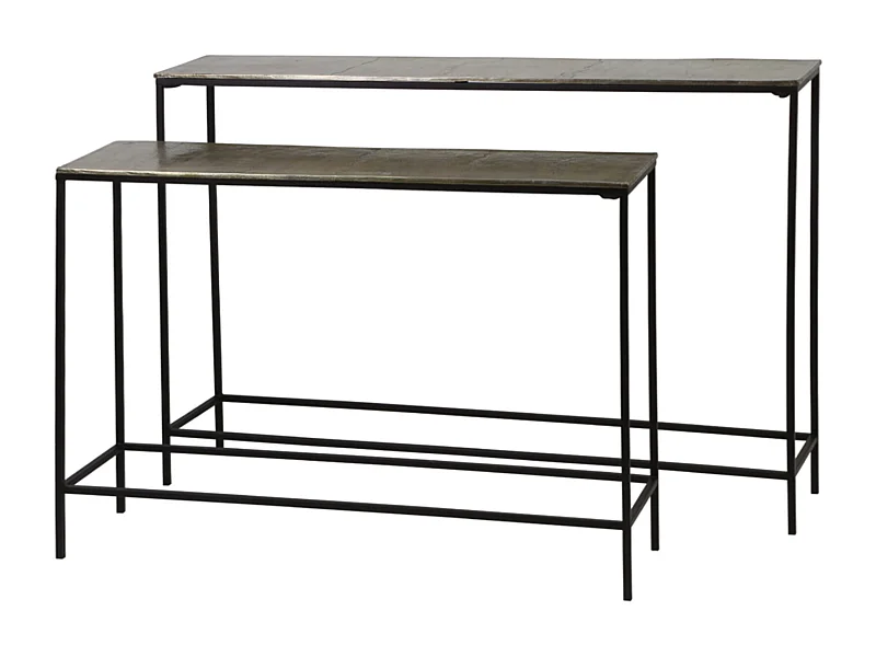 Côté HARTSVILLE - 119x25x80,5cm - Bronze - Lot de 2