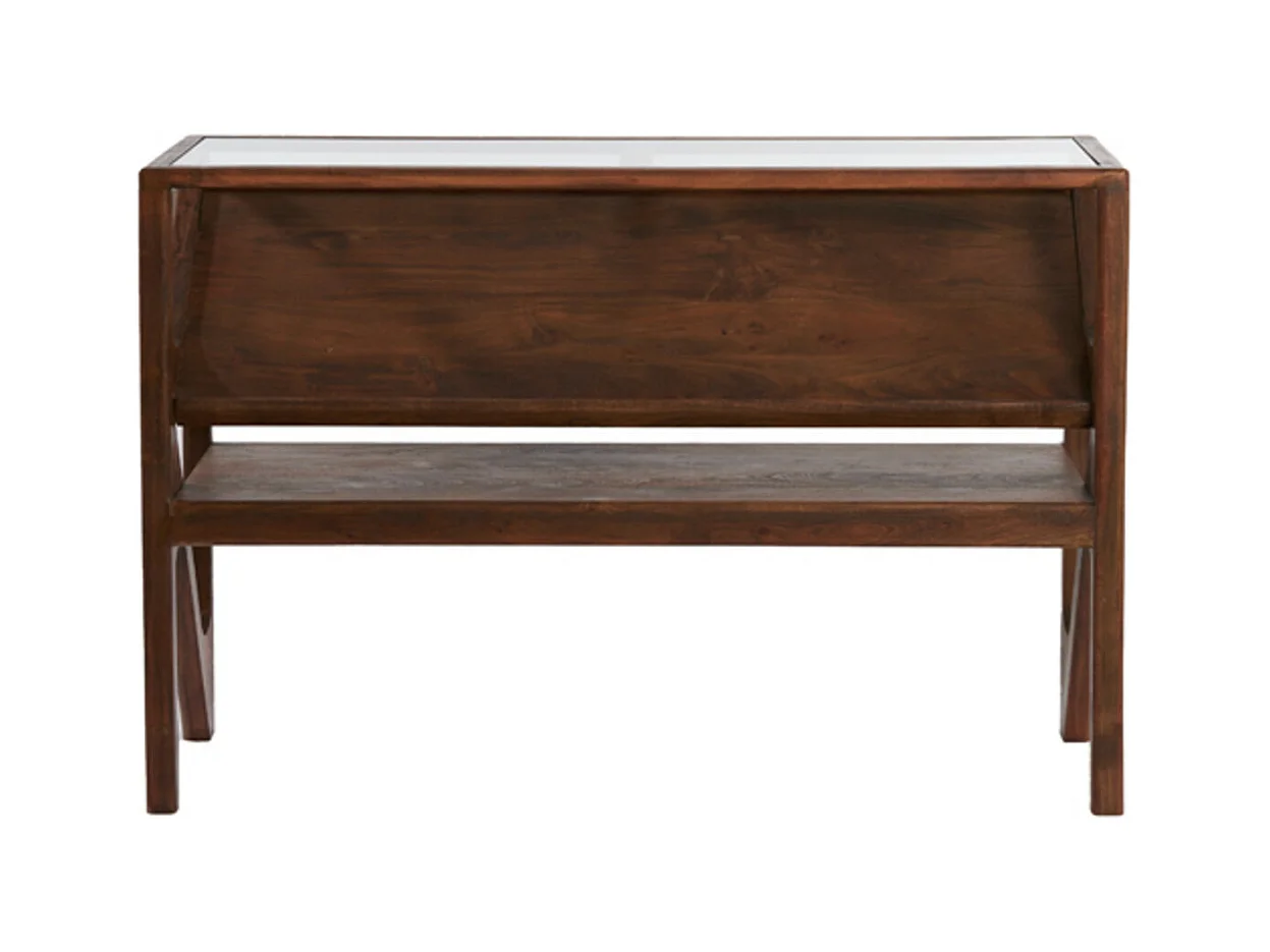 Bijzettafel YUKI - 119x41x80cm - Bruin