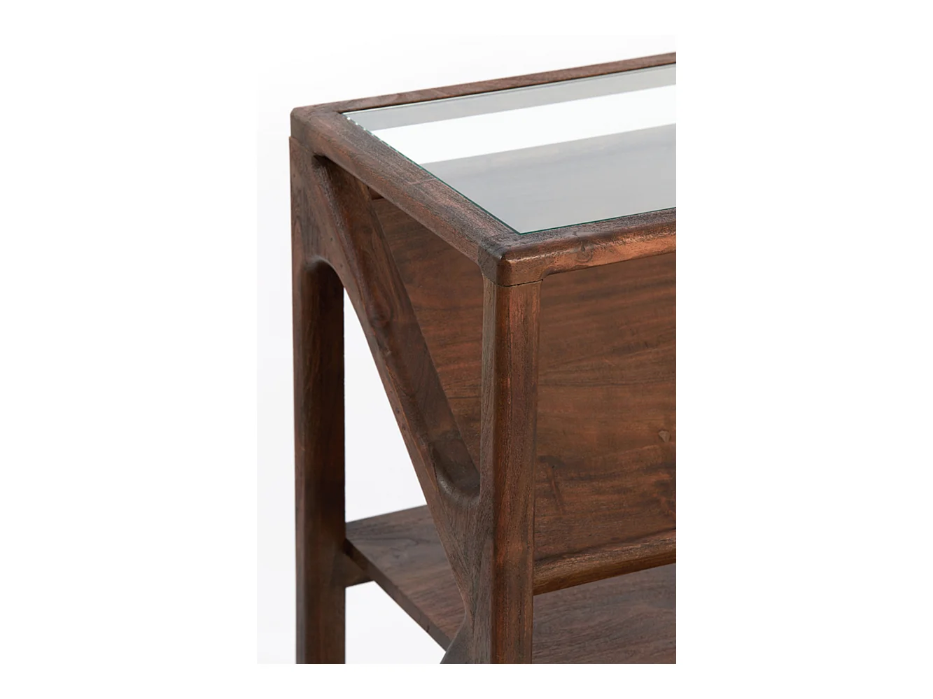 Bijzettafel YUKI - 119x41x80cm - Bruin