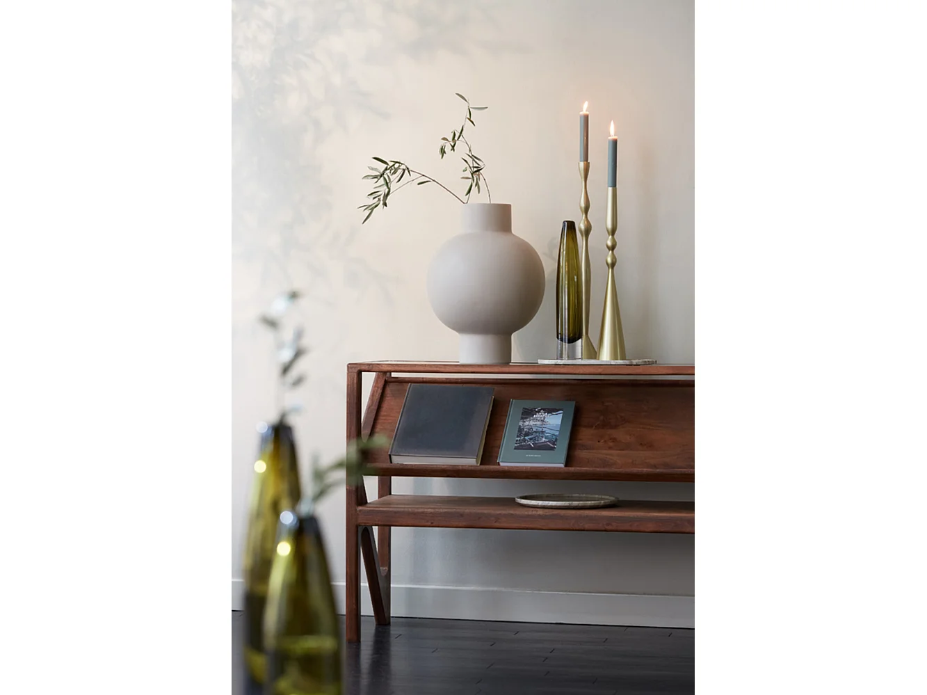 Table d'appoint YUKI - 119x41x80cm - Marron