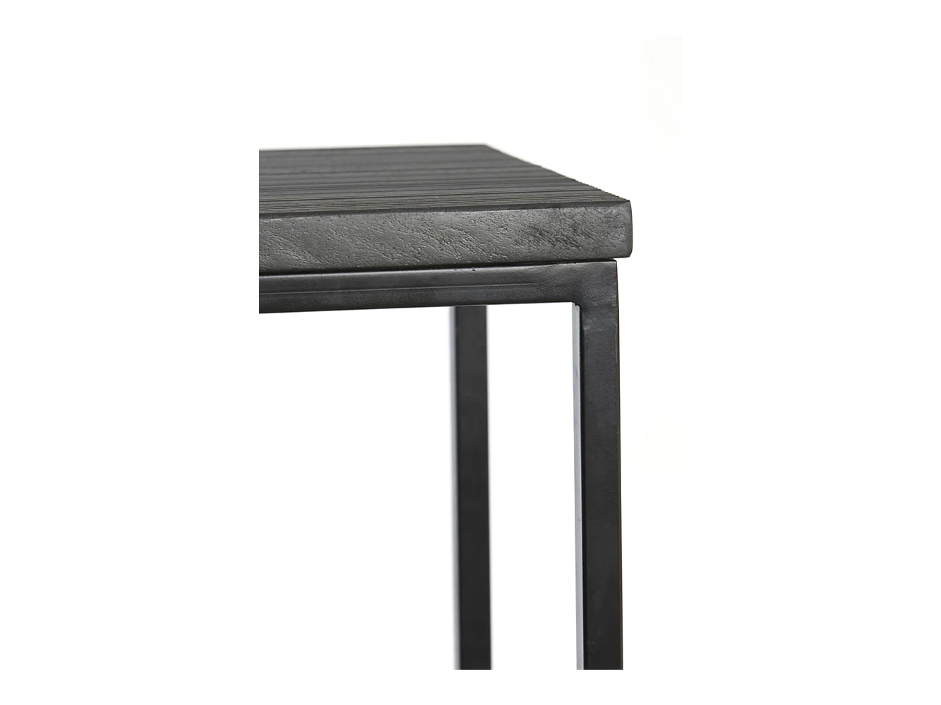 Side BRYSON - 120x40x82cm - Noir - Lot de 2