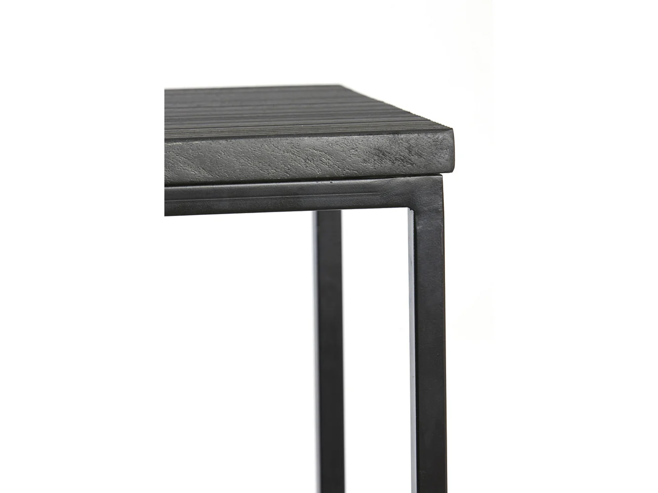 Side BRYSON - 120x40x82cm - Noir - Lot de 2