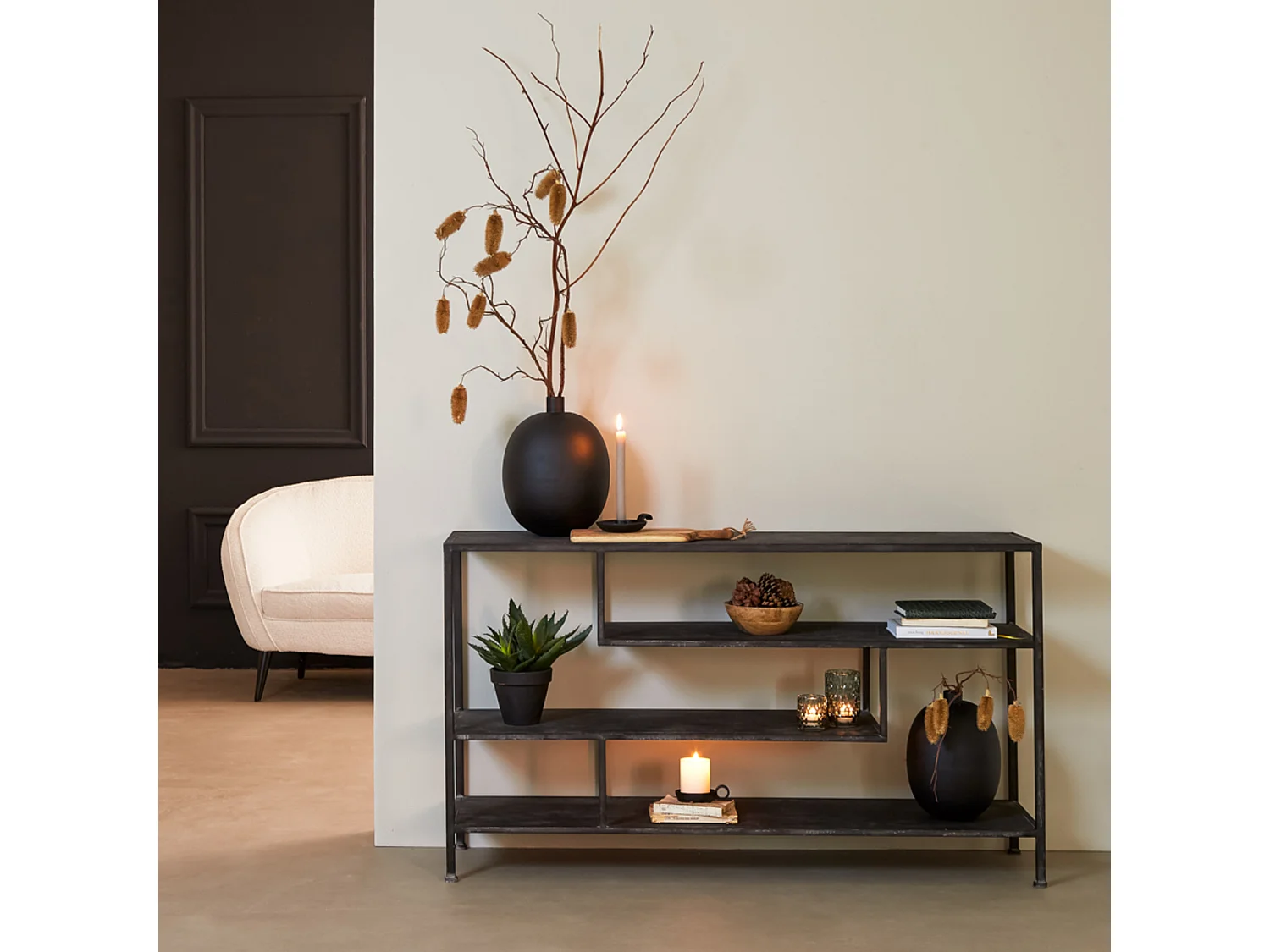 Côté YLAYA - 140x35x80,5cm - Noir