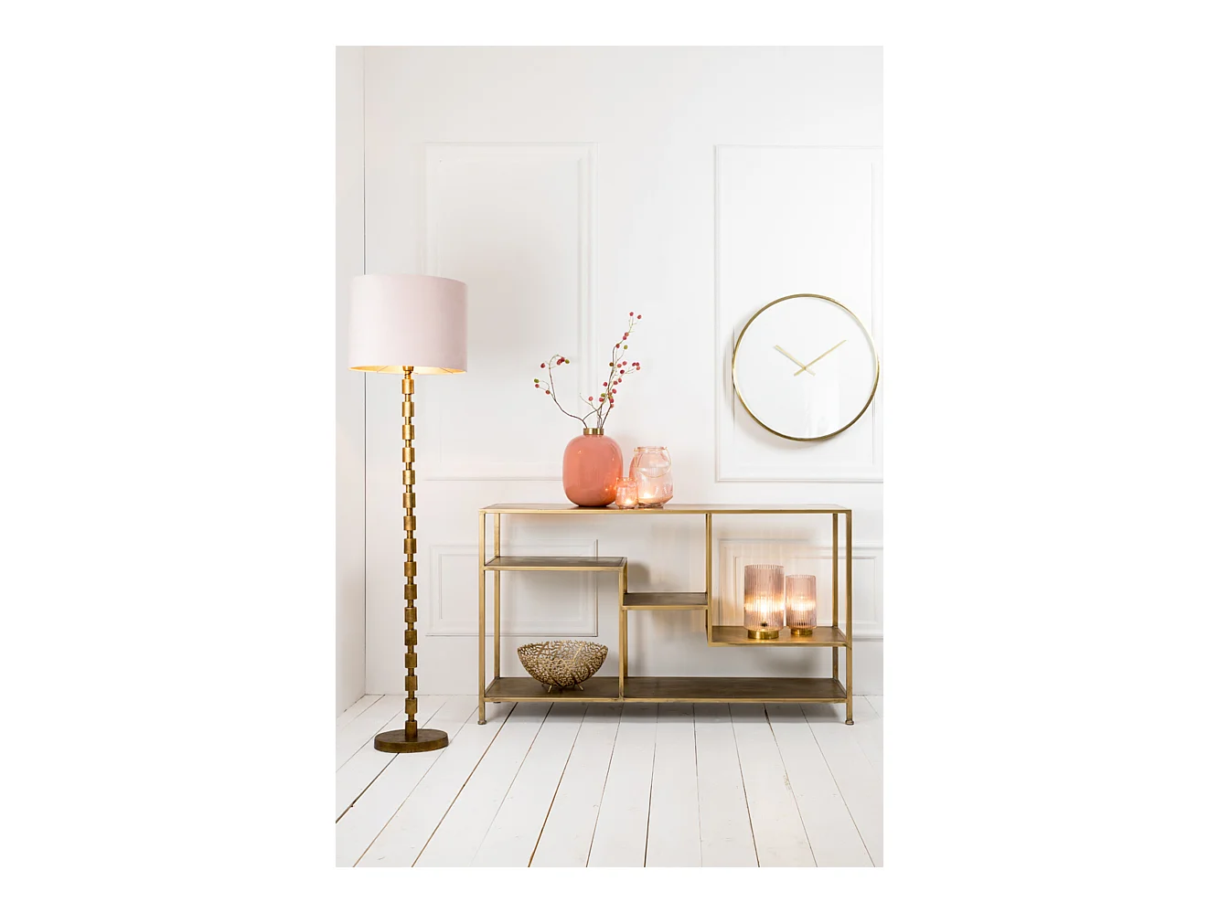 Côté YVANA - 141x37x81cm - Doré