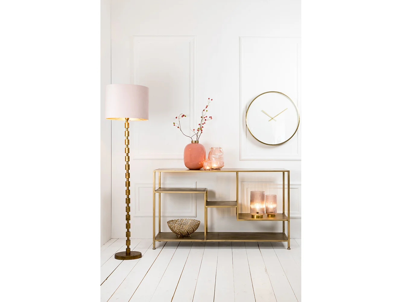 Côté YVANA - 141x37x81cm - Doré