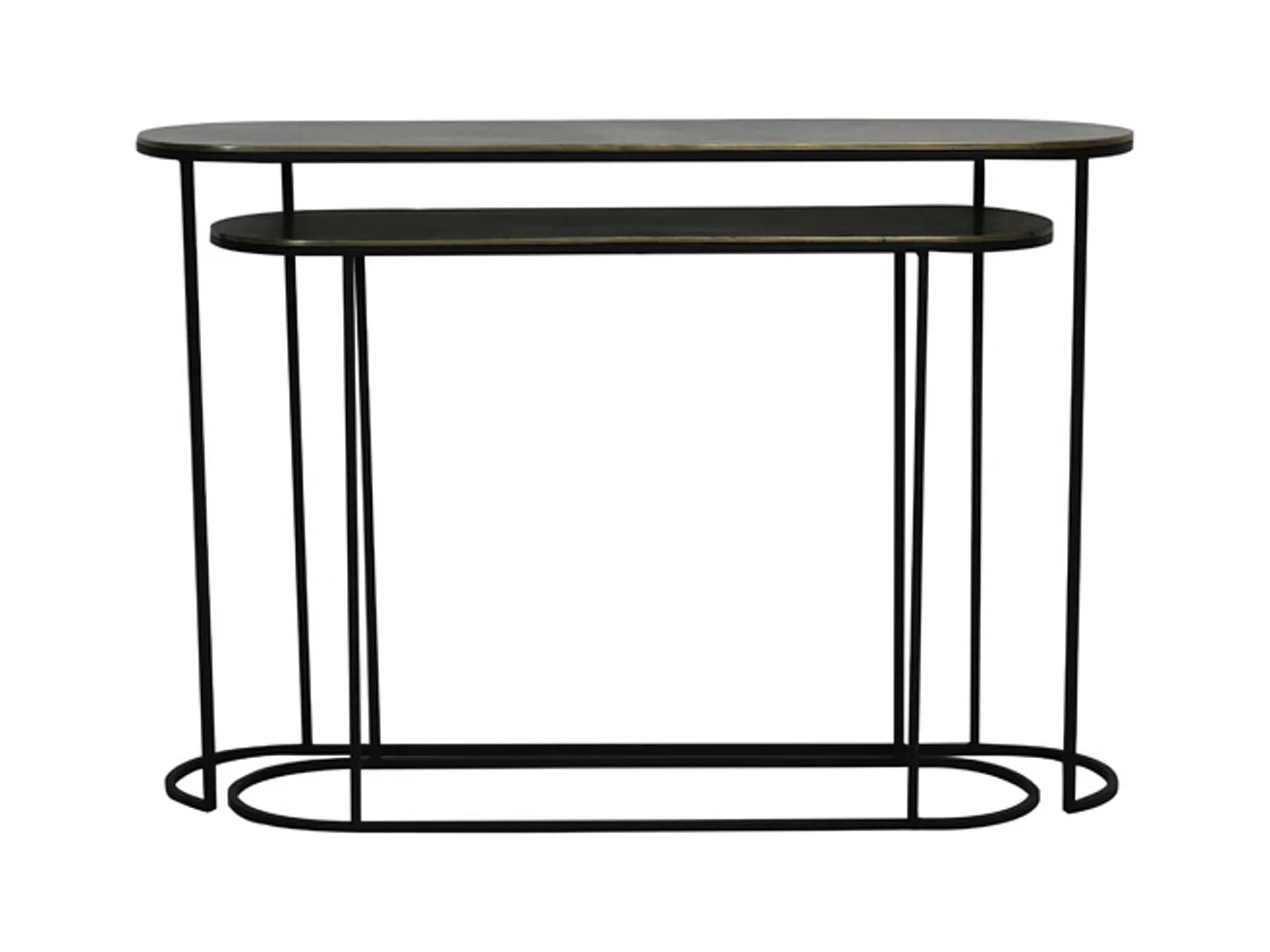 Côté BOCOV - 118x28x81cm - Bronze - Lot de 2