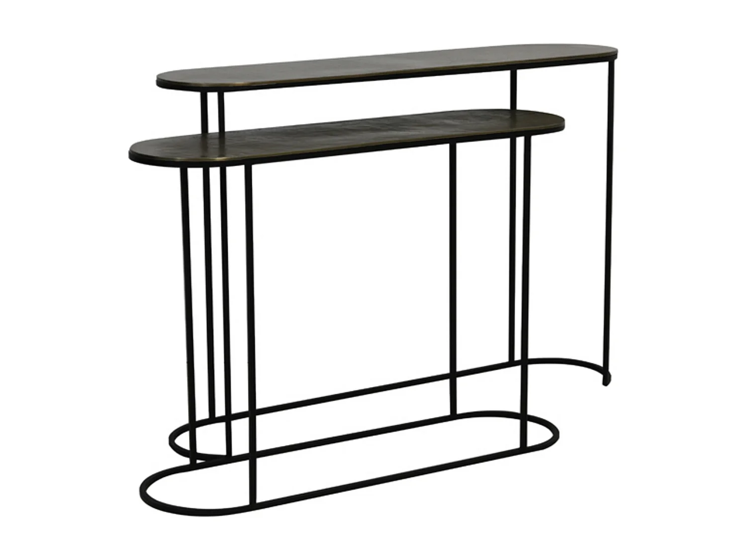 Côté BOCOV - 118x28x81cm - Bronze - Lot de 2