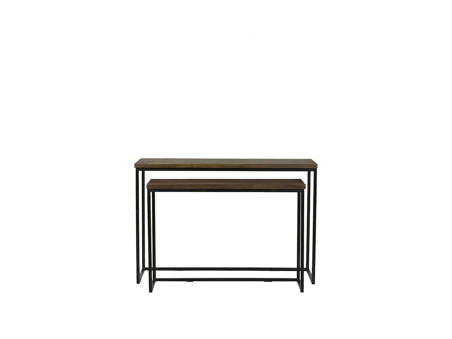 Side BRYSON - 120x40x82cm - Marron - Lot de 2