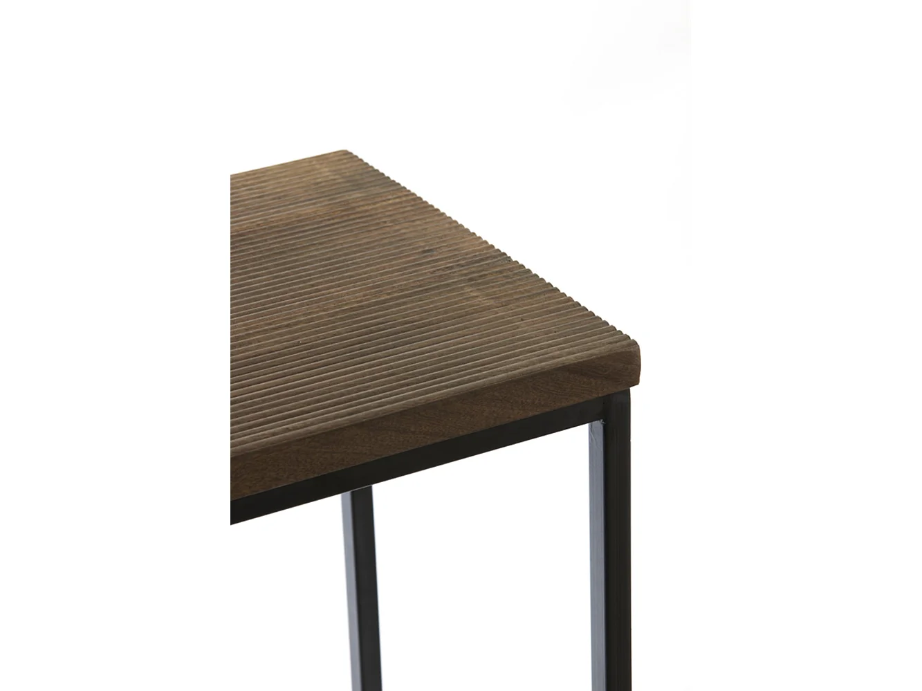 Side BRYSON - 120x40x82cm - Marron - Lot de 2