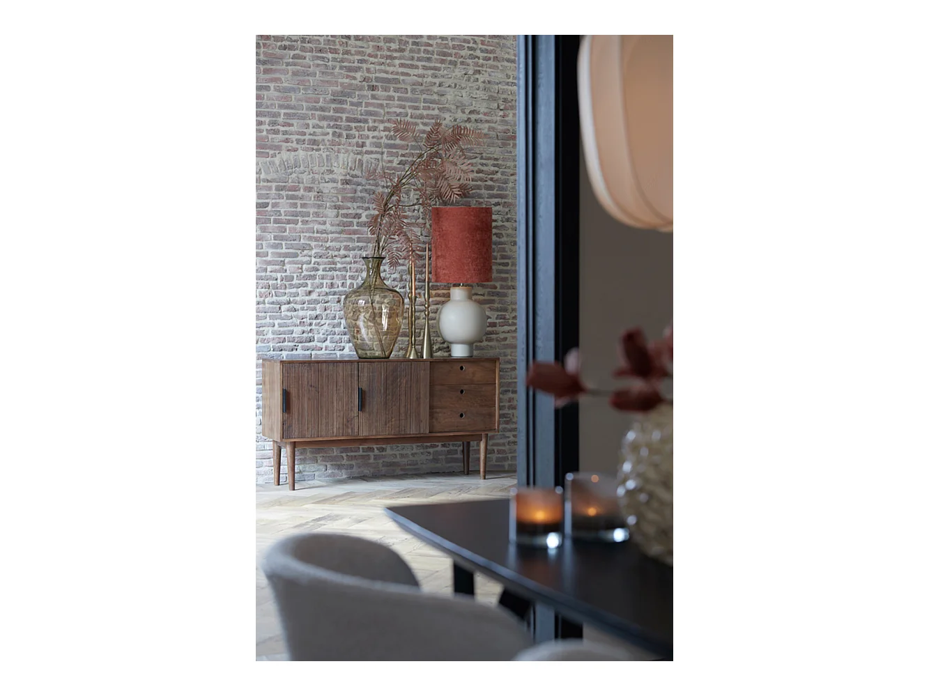 Meuble BITIKA - 150x40x80cm - Marron