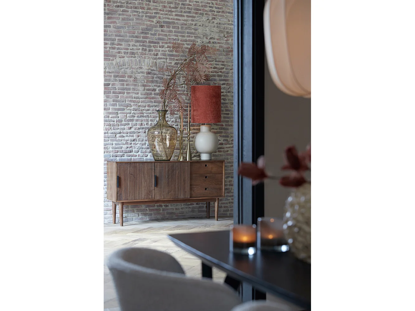 Meuble BITIKA - 150x40x80cm - Marron