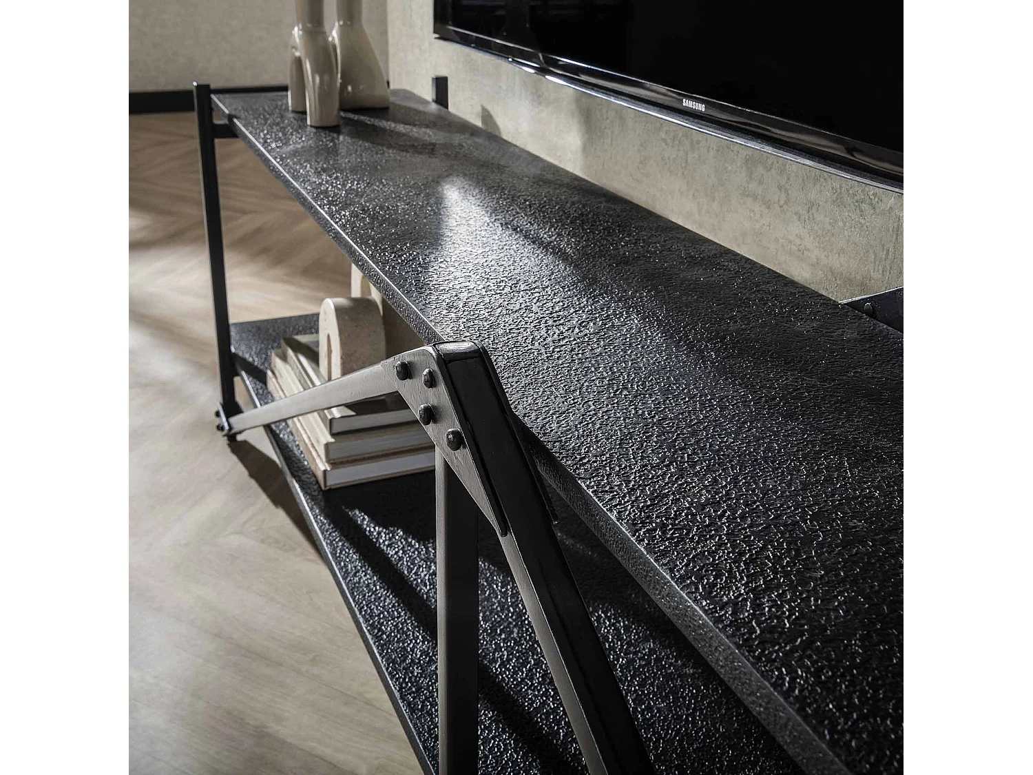 TV-meubel 220cm XL Piega - Grijs