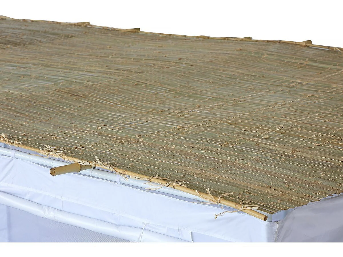 Natuurlijke bamboe rol 110x310 cm met katoenen draad "Haya" Skah HAYA - 1.1x3.1 m