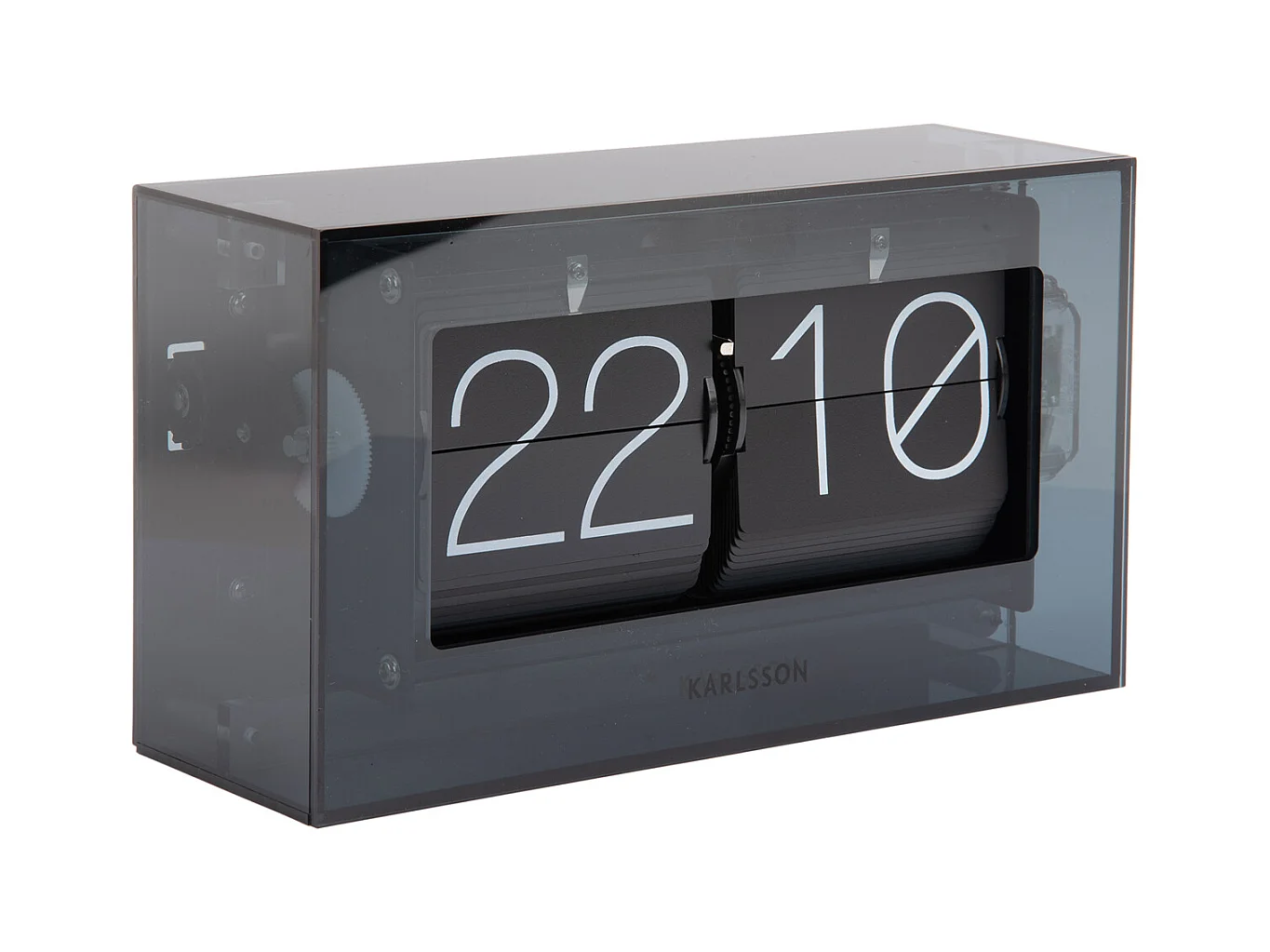 Horloge de table en boîte Flip - Noir