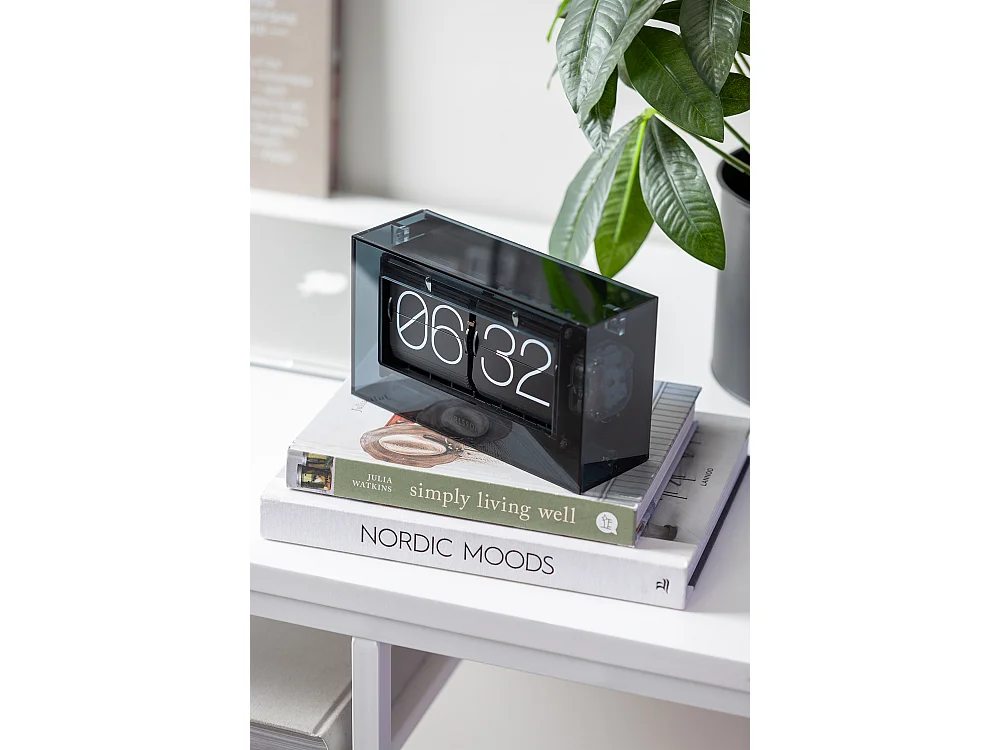 Reloj de mesa plegable en caja - Negro
