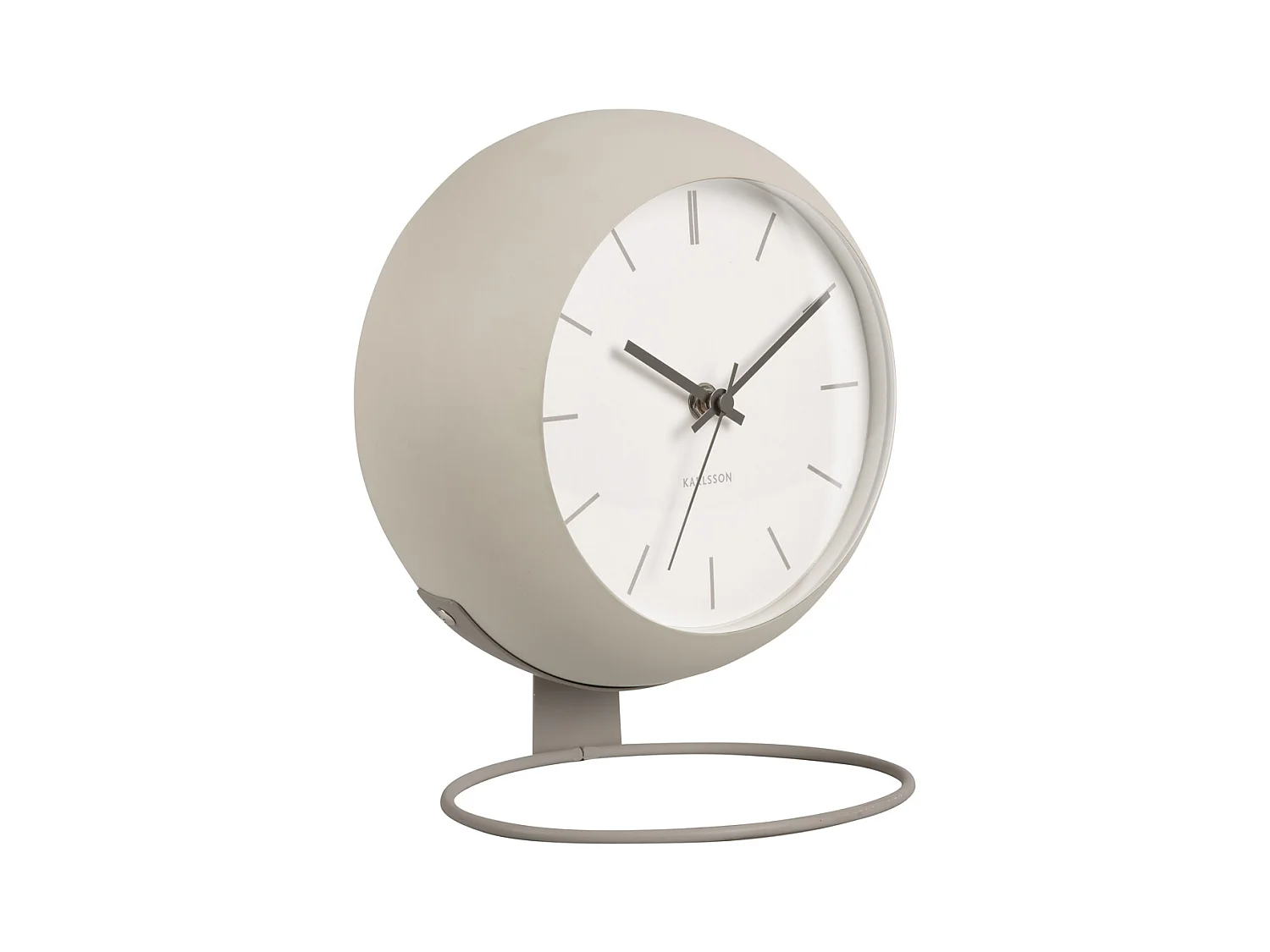 Reloj de mesa Nirvana Globe - Gris cálido