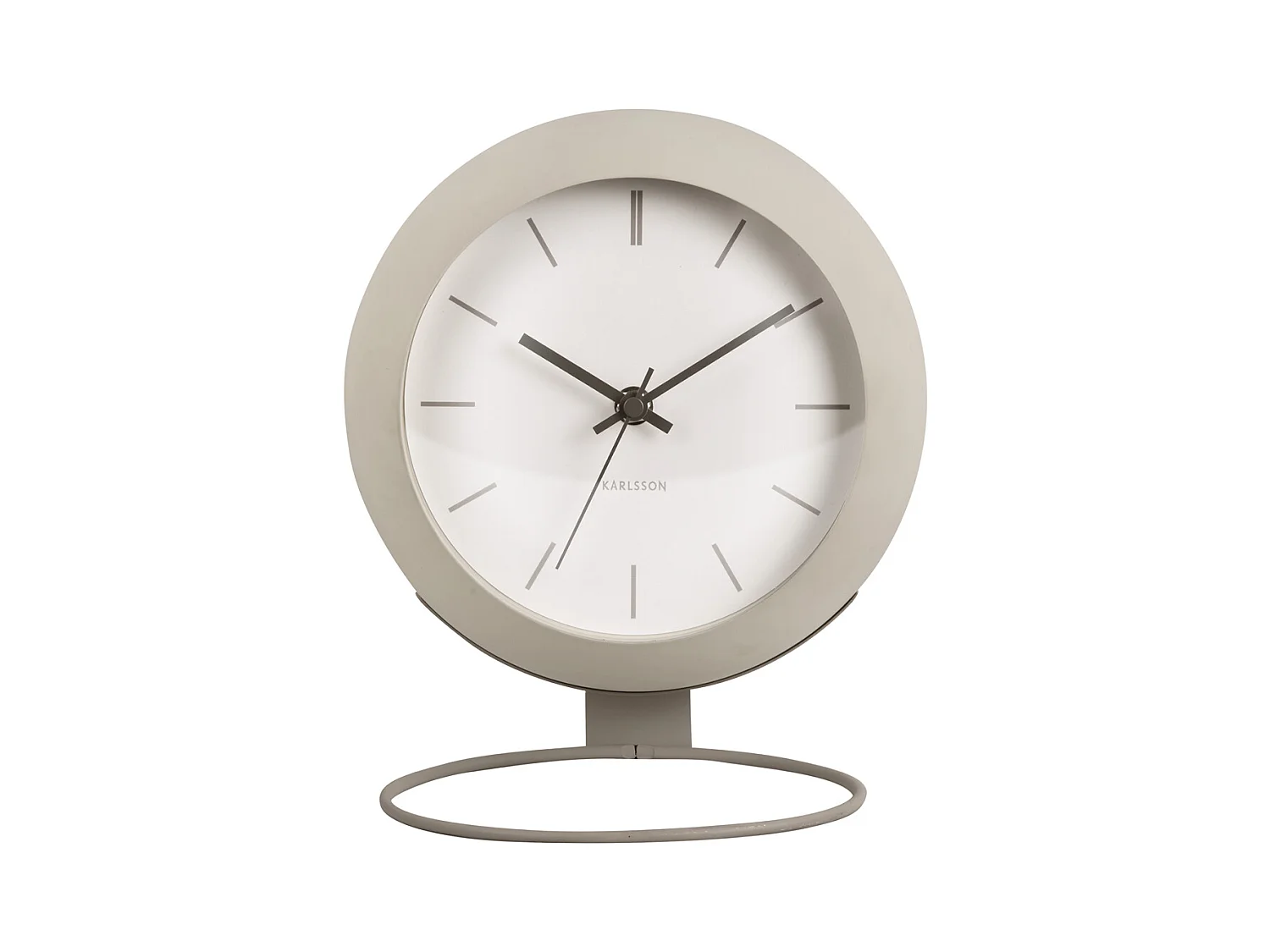 Reloj de mesa Nirvana Globe - Gris cálido