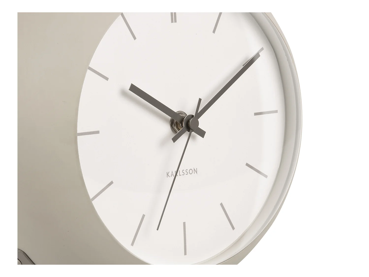 Reloj de mesa Nirvana Globe - Gris cálido