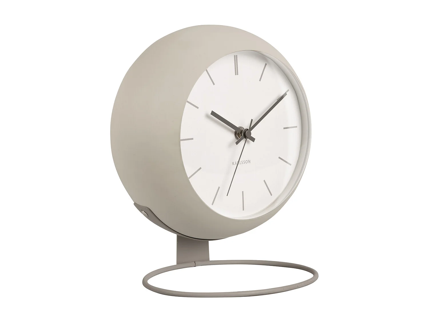 Horloge de table Nirvana Globe - Gris chaud