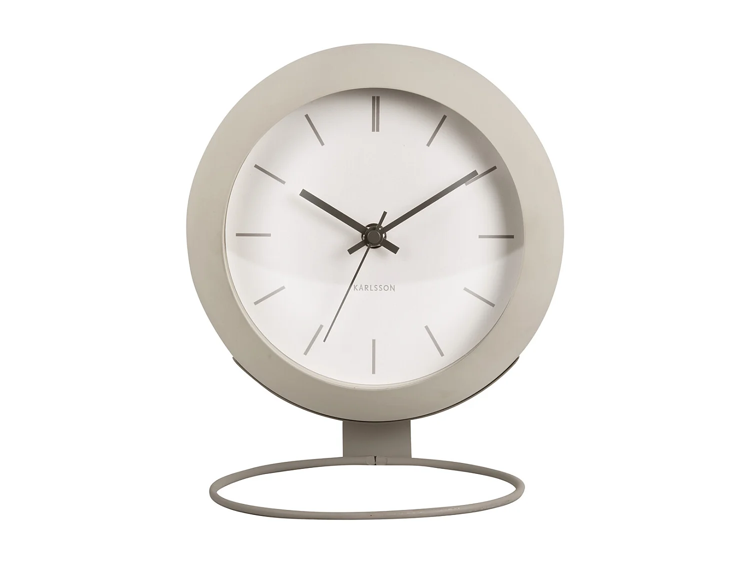 Horloge de table Nirvana Globe - Gris chaud