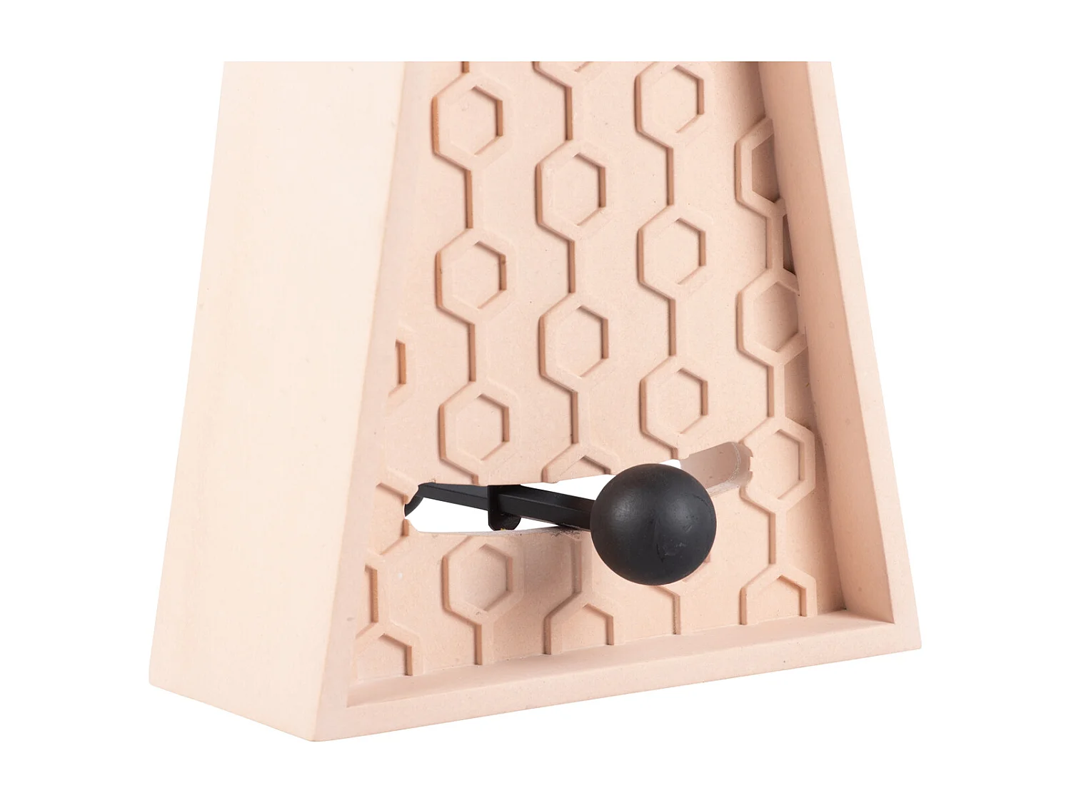 Horloge de table à pendule en nid d'abeille - Rose