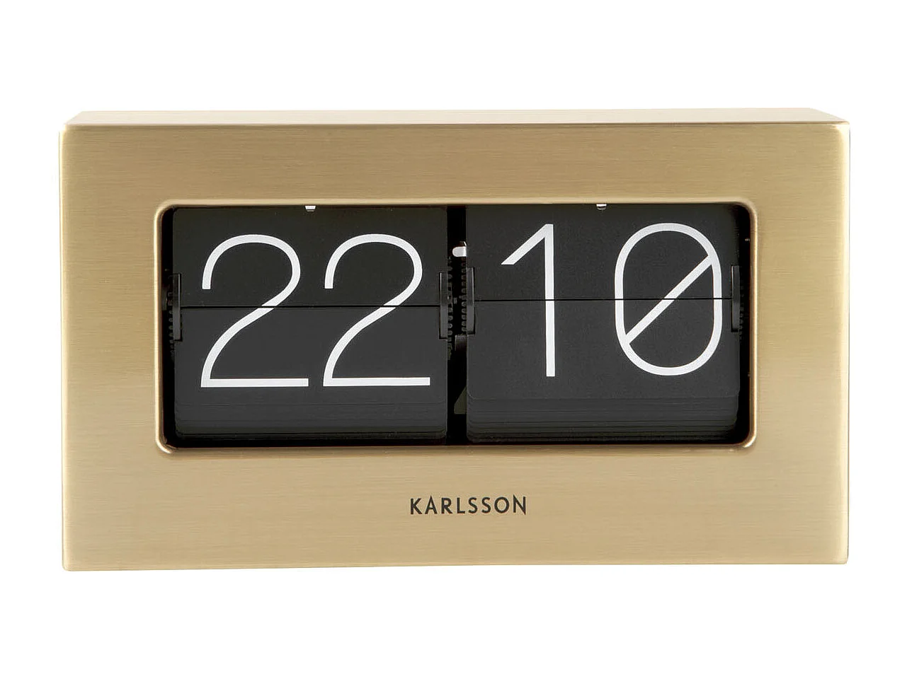 Wand/Tafelklok Boxed Flip - Verguld