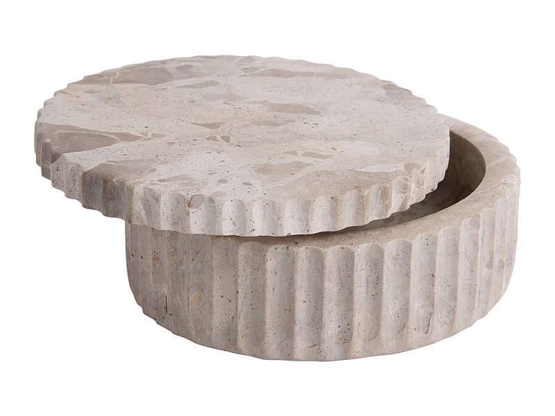 Schüssel mit Deckel - Braun