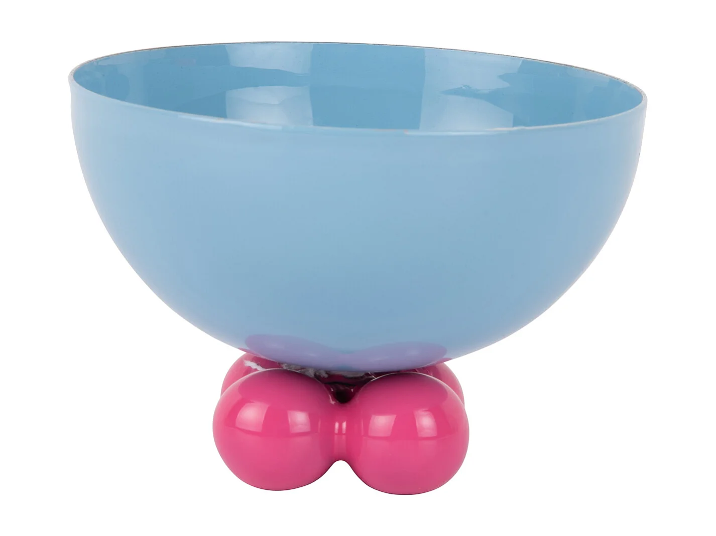 Schüssel Double Funky Small - Zartes Blau & leuchtendes Pink