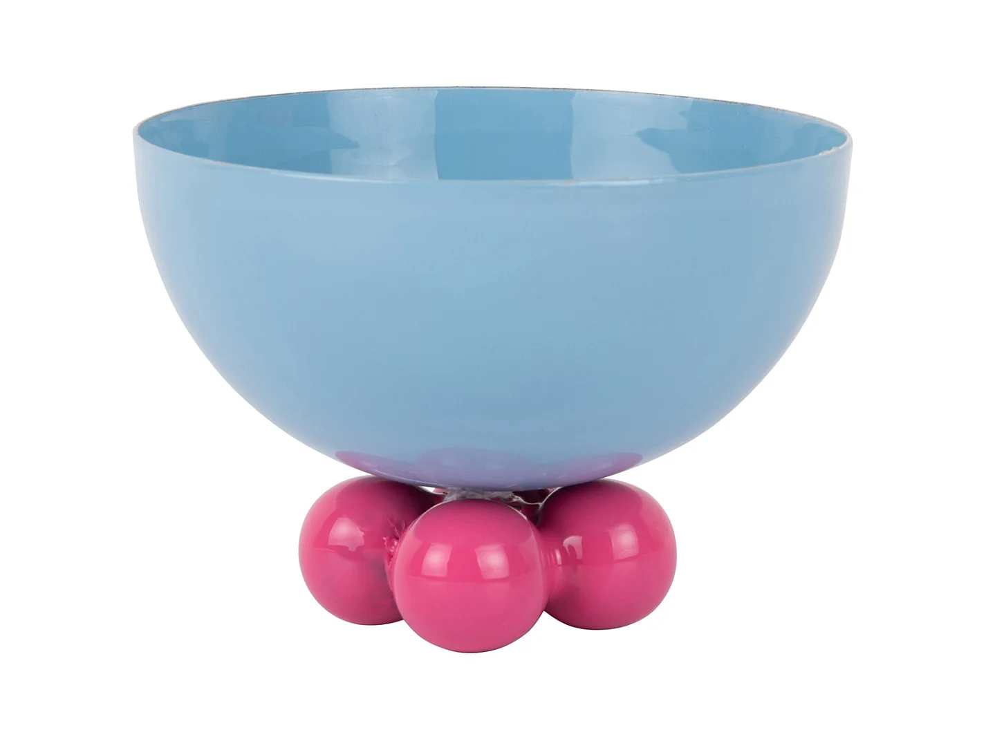 Schüssel Double Funky Small - Zartes Blau & leuchtendes Pink