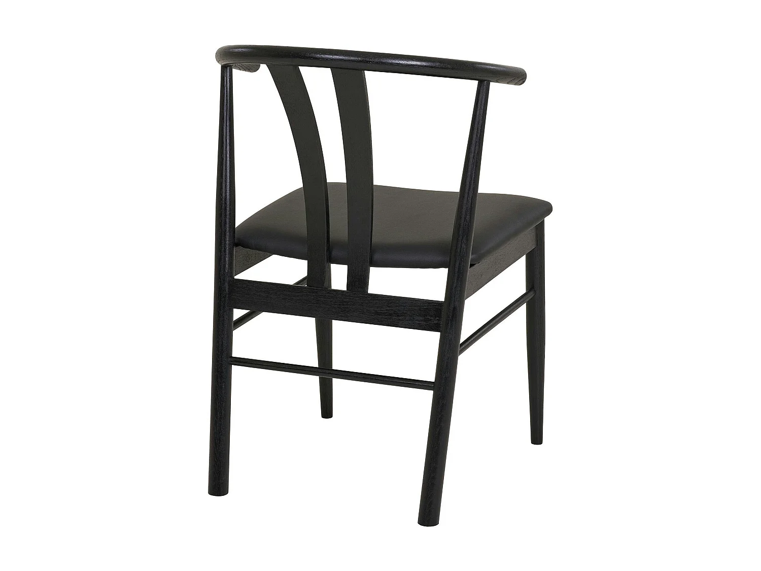 Chaise de salle à manger design noire en bois de hêtre (lot de 2) BERLIN