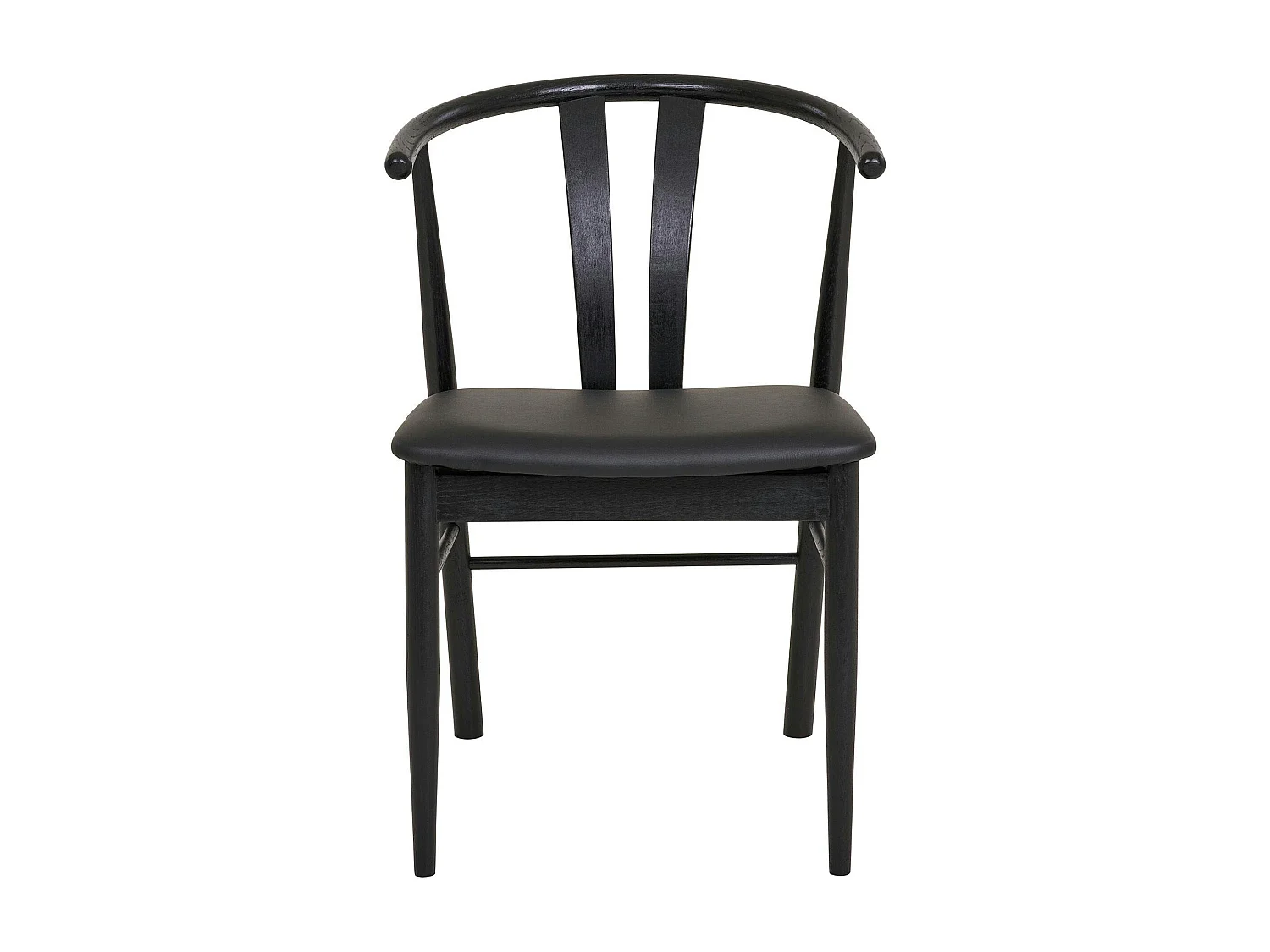 Chaise de salle à manger design noire en bois de hêtre (lot de 2) BERLIN