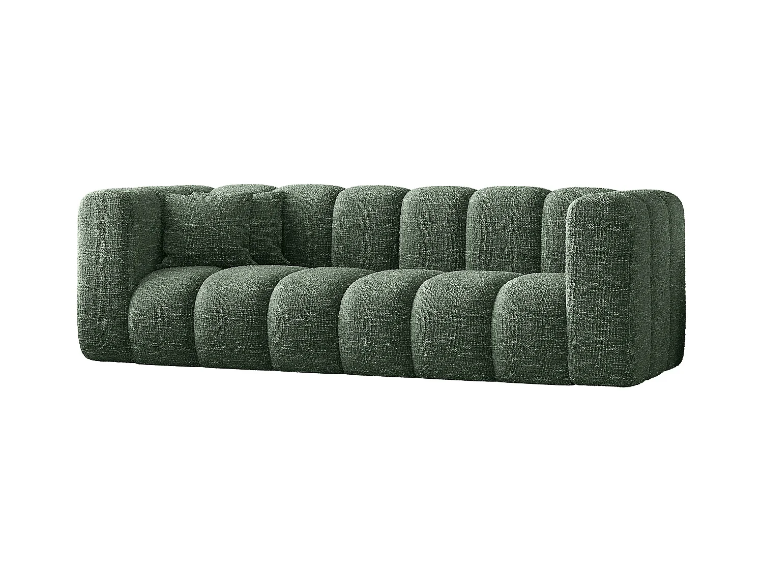 Canapé, canapé trois places Grand Modular tissu Haga Green