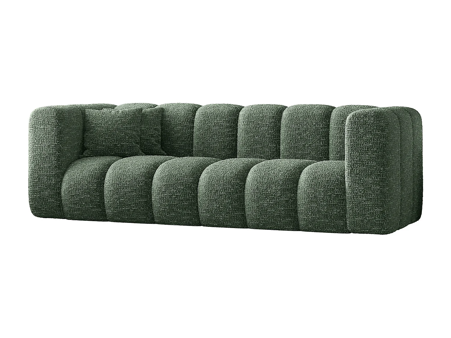 Canapé, canapé trois places Grand Modular tissu Haga Green