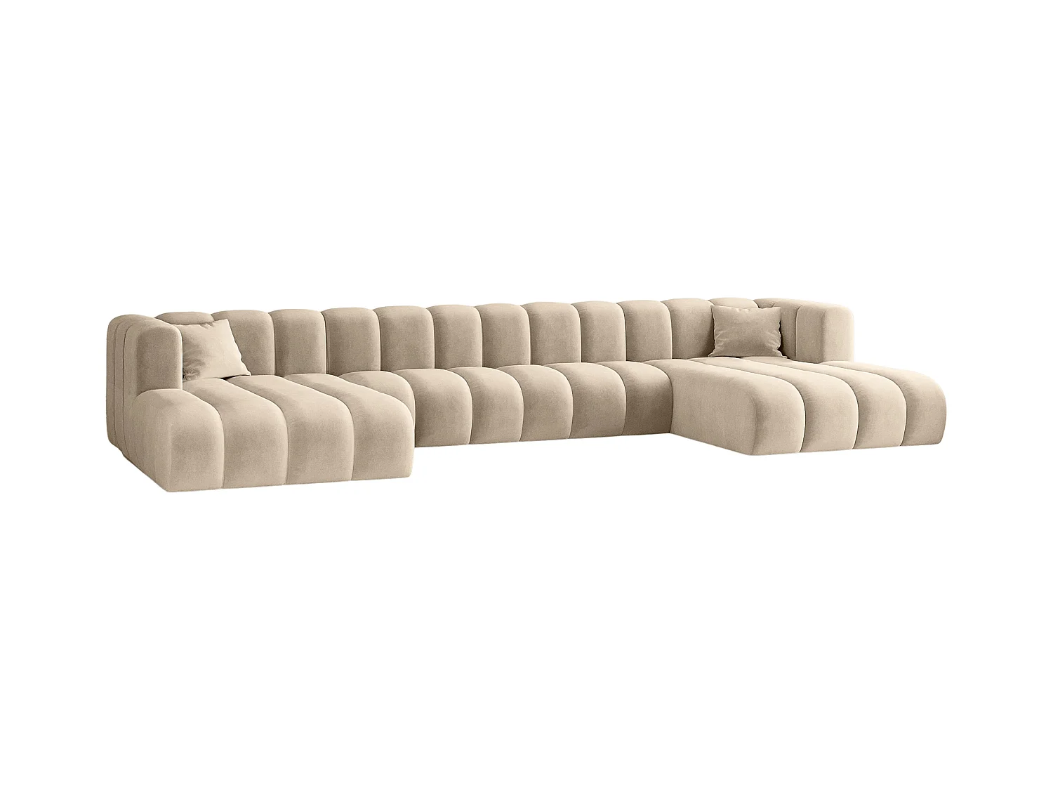 Canapé d'angle U-de Sofa Grand U XL modulable tissu Salvador Beige