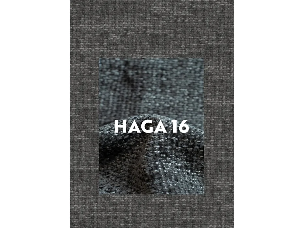 Canapé d'angle, canapé en L Grand modulable tissu Haga Graphite Droite