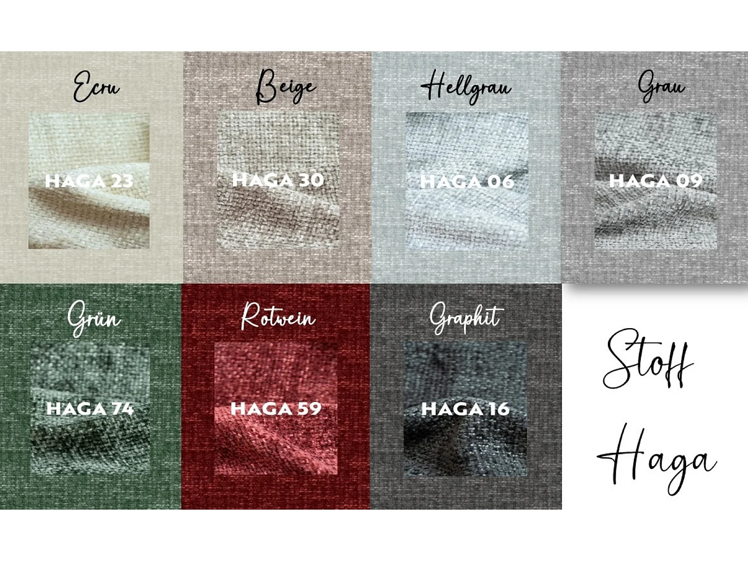 Canapé, canapé trois places Grand Modular tissu Haga gris clair