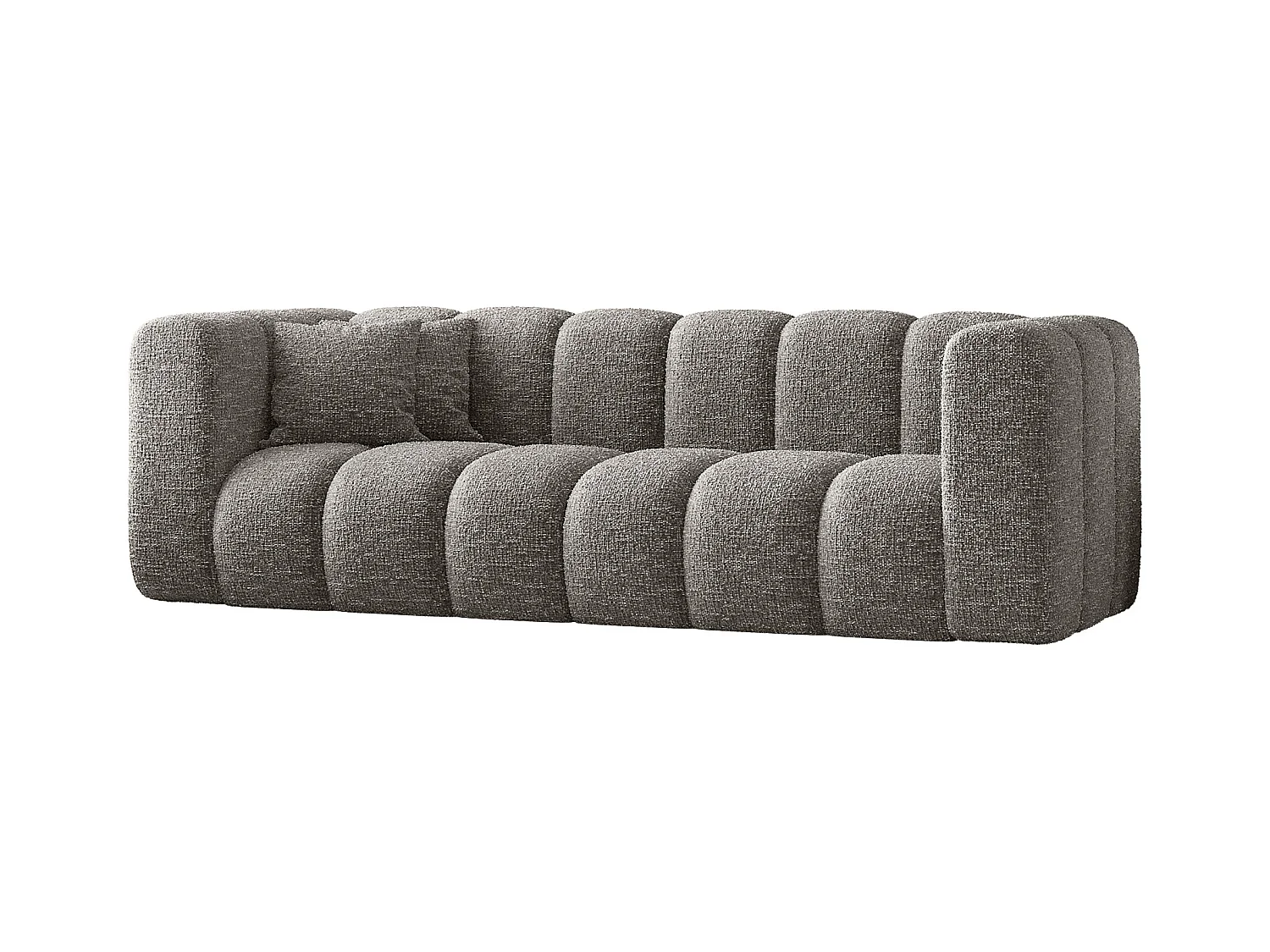 Canapé, canapé trois places Grand Modular tissu Haga Gray