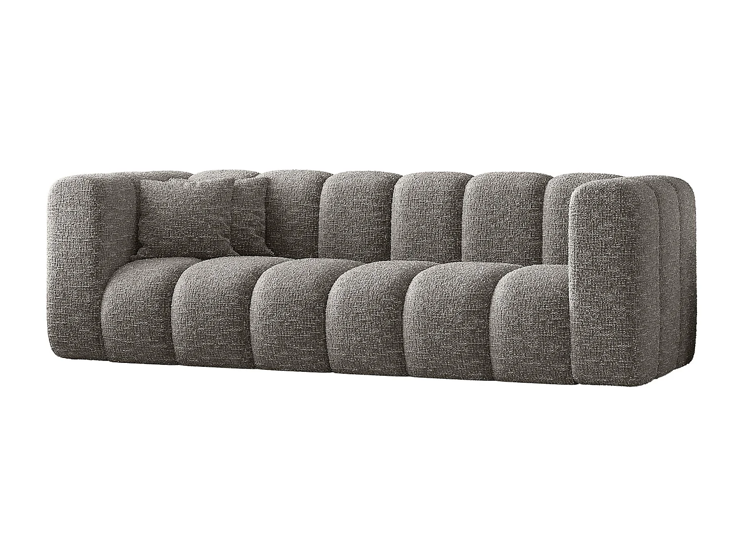 Canapé, canapé trois places Grand Modular tissu Haga Gray