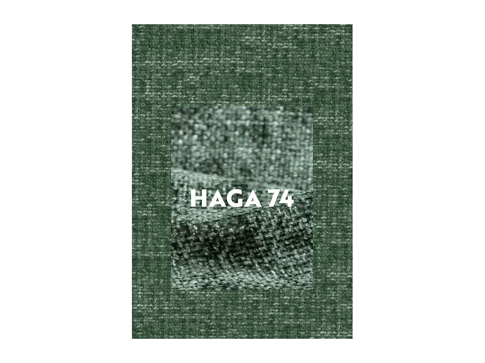 Canapé d'angle, canapé en L Grand modulable tissu Haga Vert Droite