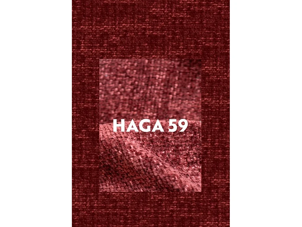 Canapé d'angle, canapé en L Grand modulable tissu Haga vin rouge droit