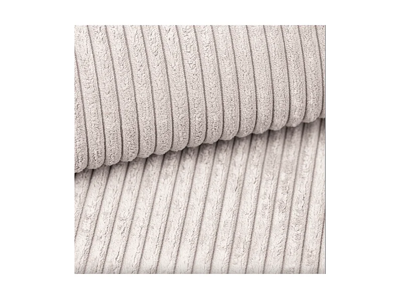 Canapé d'angle, canapé en L, designer Modena, tissu pur, Poso Beige, gauche