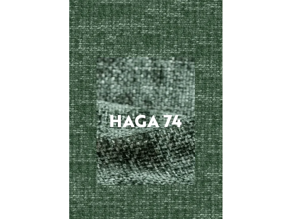 Canapé d'angle, canapé en L Grand modulable tissu Haga Vert Gauche