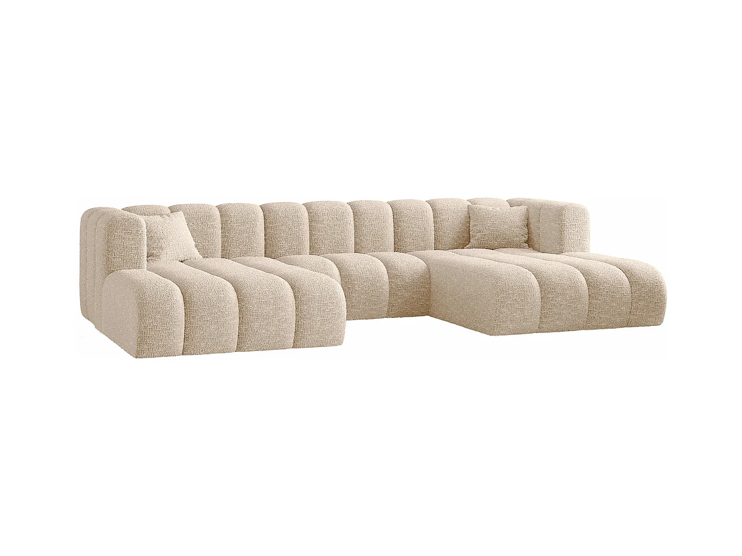 Ecksofa, U-form Sofa Grand modular stoff Haga Ecru