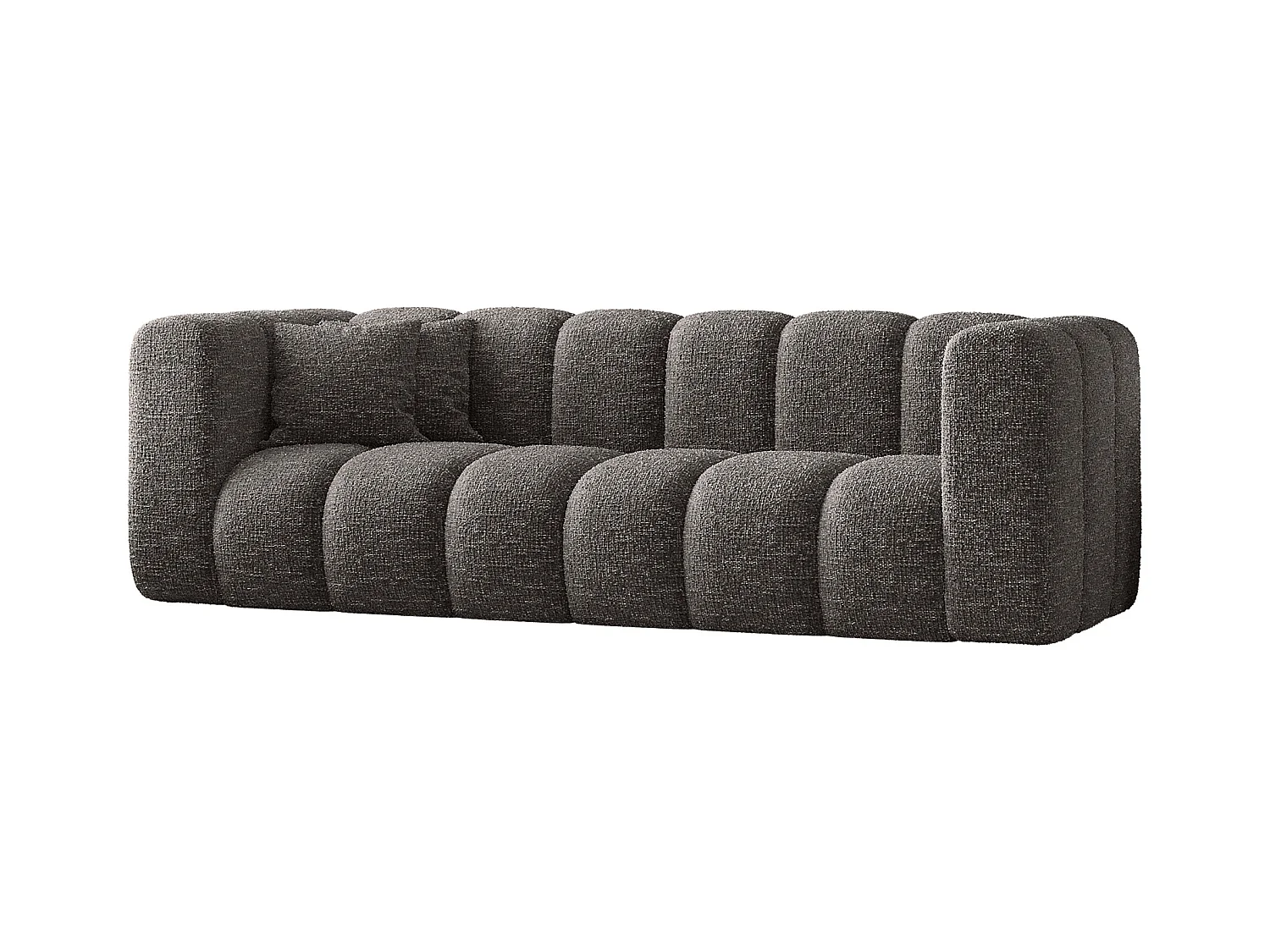 Canapé, canapé trois places Grand Modular tissu Haga Graphite