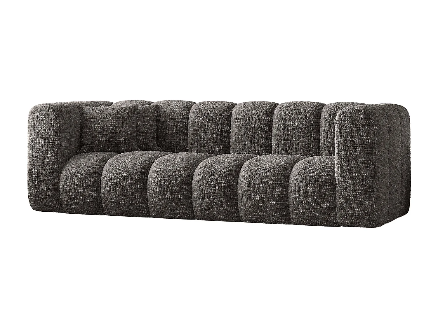 Canapé, canapé trois places Grand Modular tissu Haga Graphite