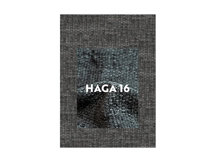 Canapé d'angle, canapé en L Grand modulable tissu Haga Graphite Gauche