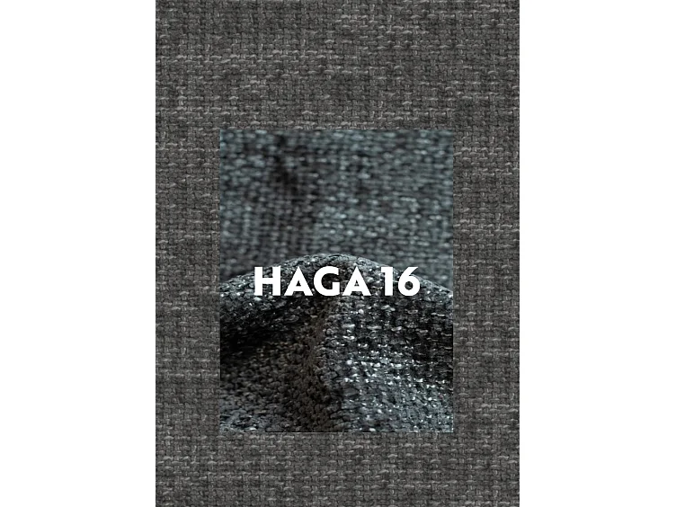 Canapé d'angle, canapé en L Grand modulable tissu Haga Graphite Gauche