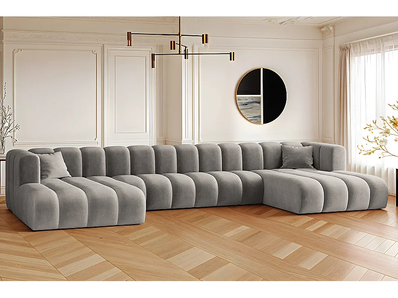 Hoekbank U-van Sofa Grand U XL modulaire stof Salvador Grey